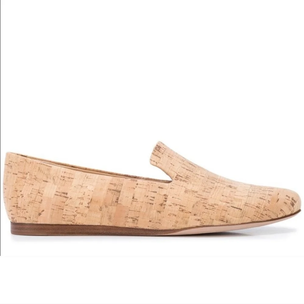 Veronica Beard Griffin Flats Natural Cork 6 - Picture 1 of 12